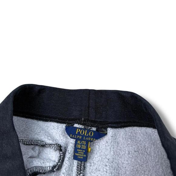 Polo Ralph Lauren Black Jogger Sweatpants YXL (18-20);Wmns XS Pony Logo Fleece - Picture 5 of 6